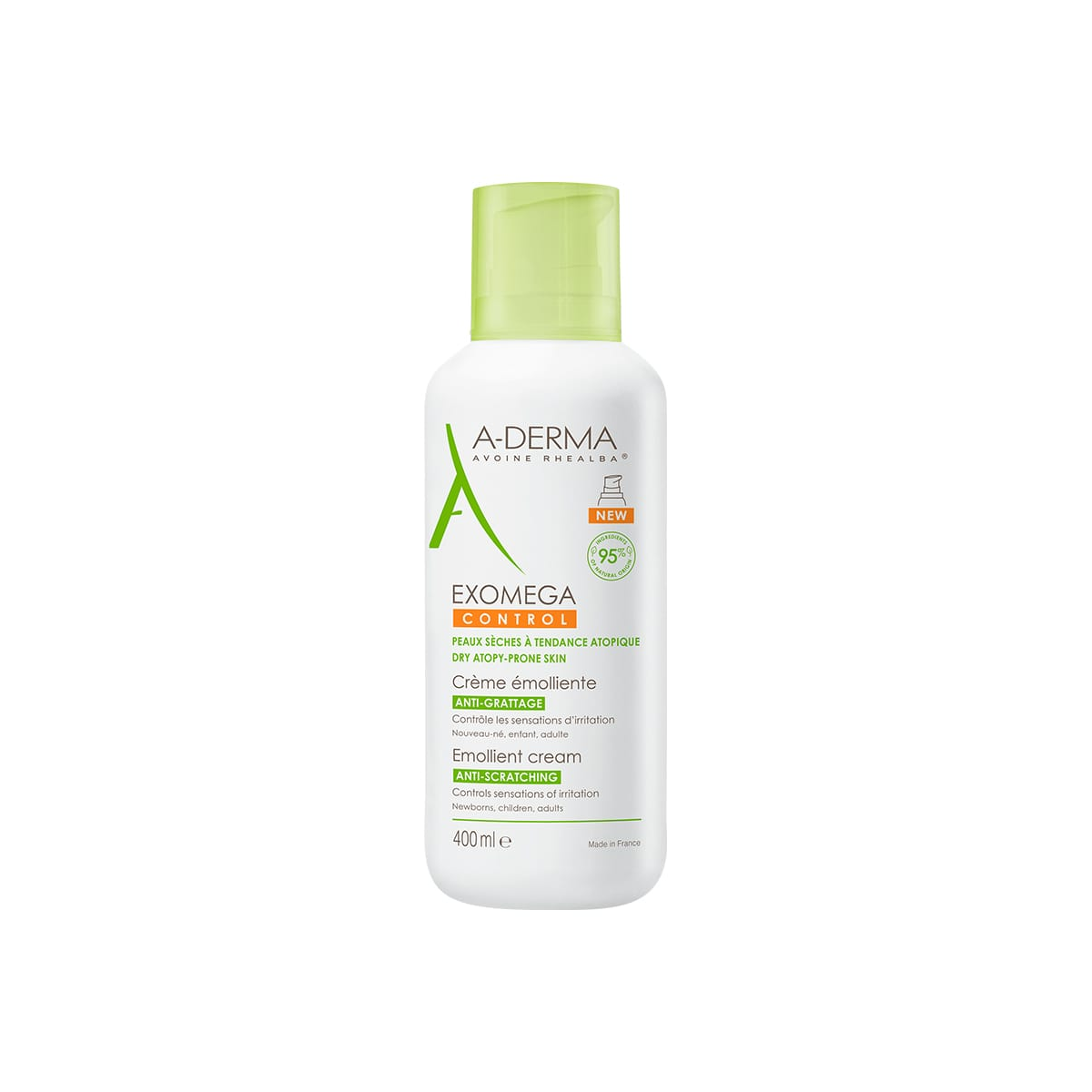 Um shampoo de espuma exomega A-Derma